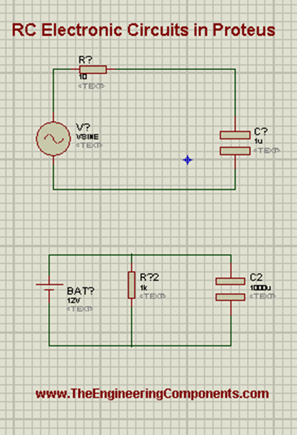 RC Electronic Circuits Simulation In Proteus ISIS The Engineering Projects