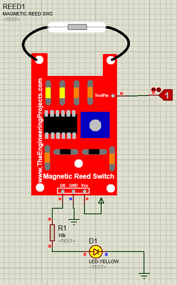 Magnetic Reed Switch Library For Proteus The Engineering Projects