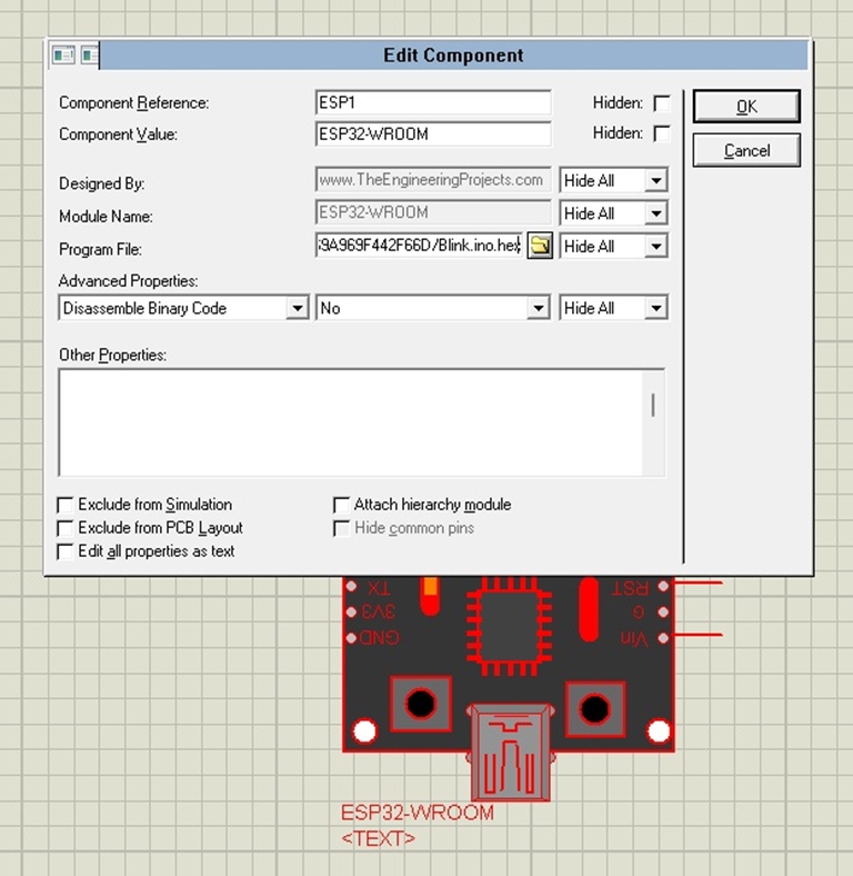 Esp32 Devkit Proteus Library