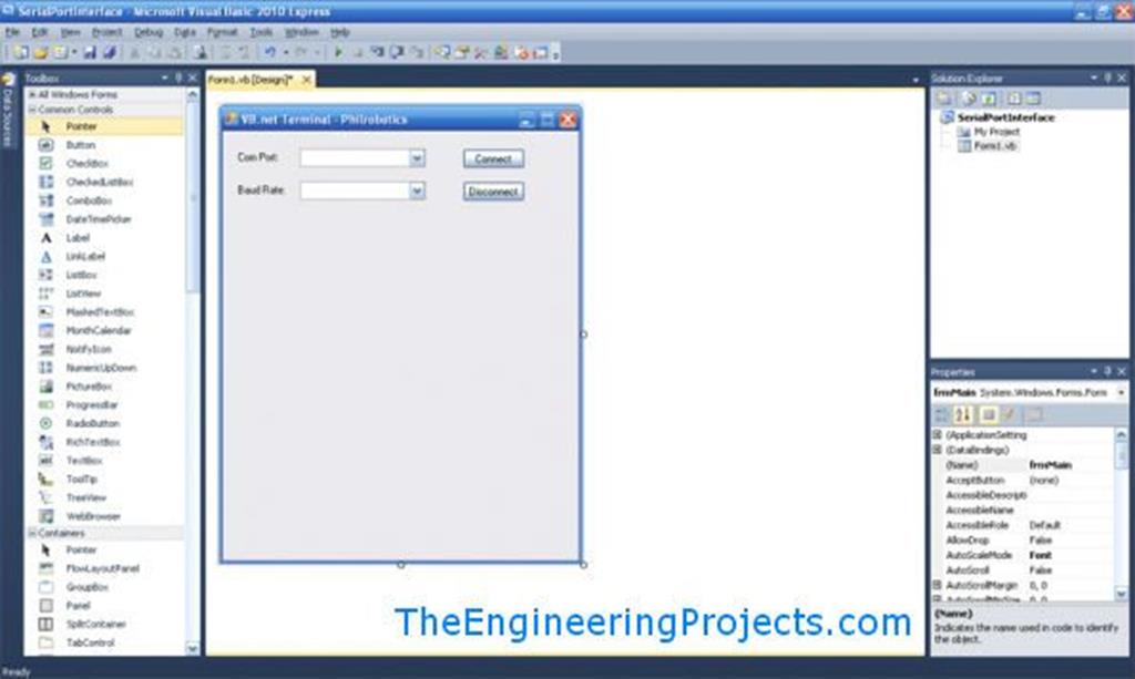 How to use Serial Port in VB 2010 The Engineering Projects
