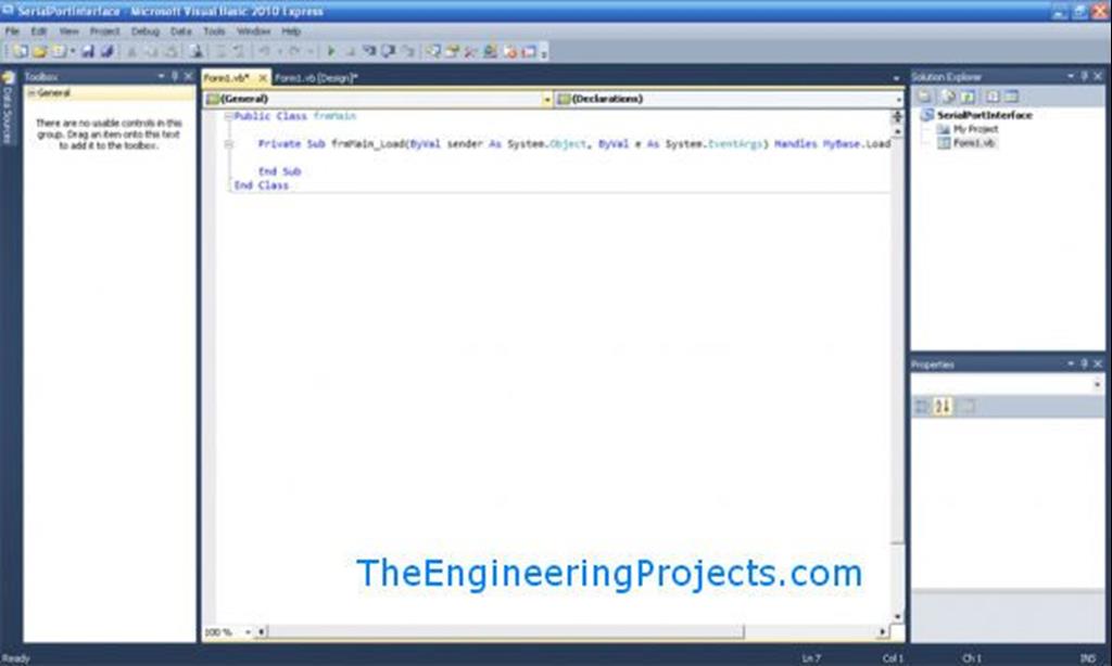 How to use Serial Port in VB 2010 The Engineering Projects