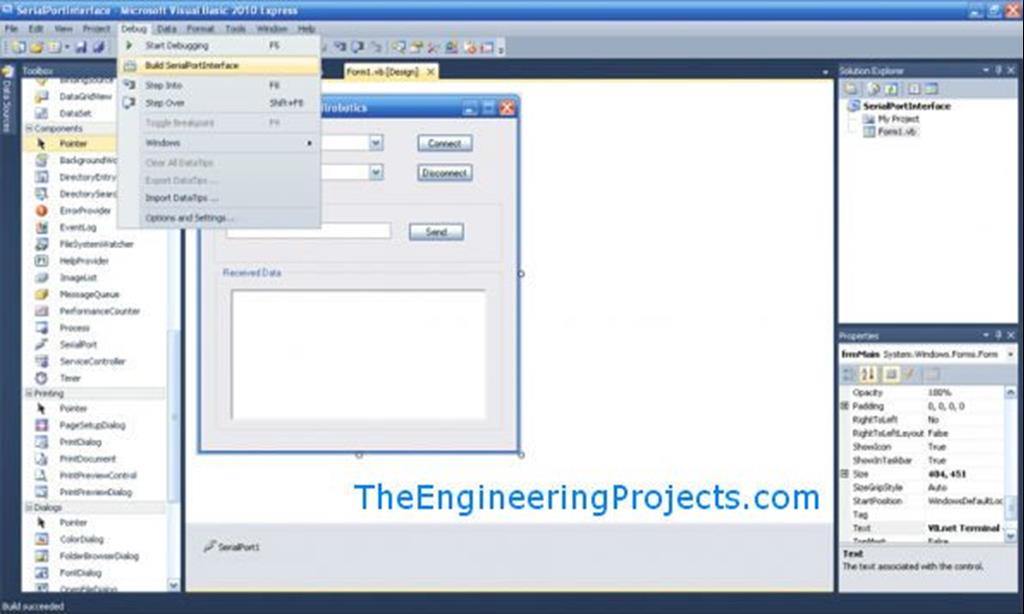 How to use Serial Port in VB 2010 The Engineering Projects