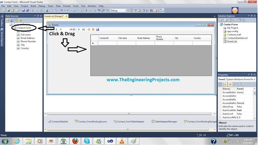 Create Database in Microsoft Visual Studio - The Engineering Projects