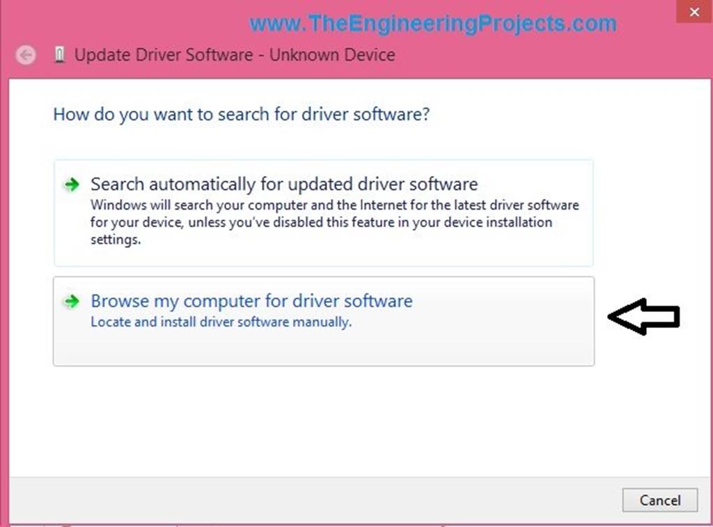 Installation of Arduino driver in Windows - The Engineering Projects