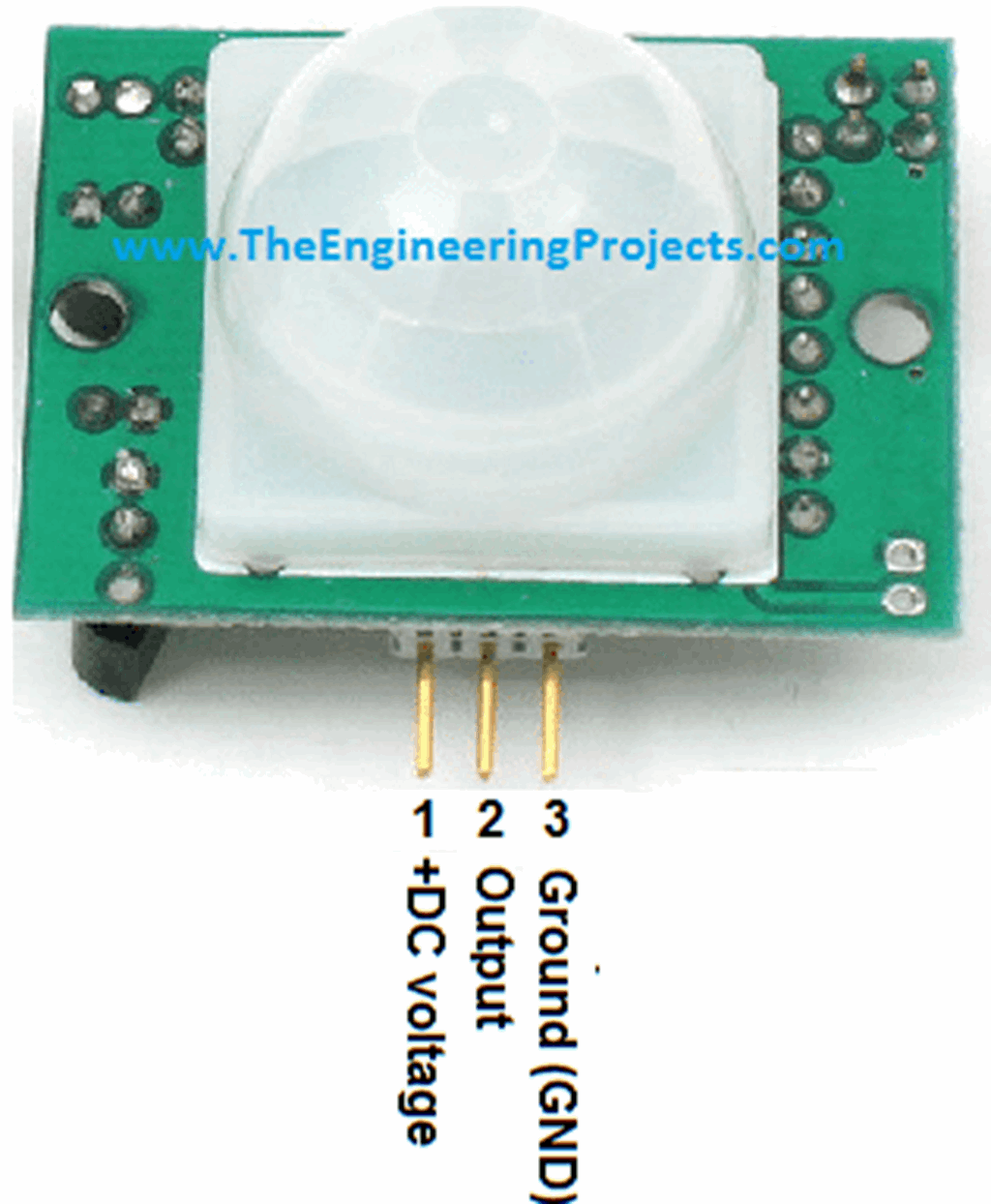 Interfacing PIR sensor with Arduino - The Engineering Projects