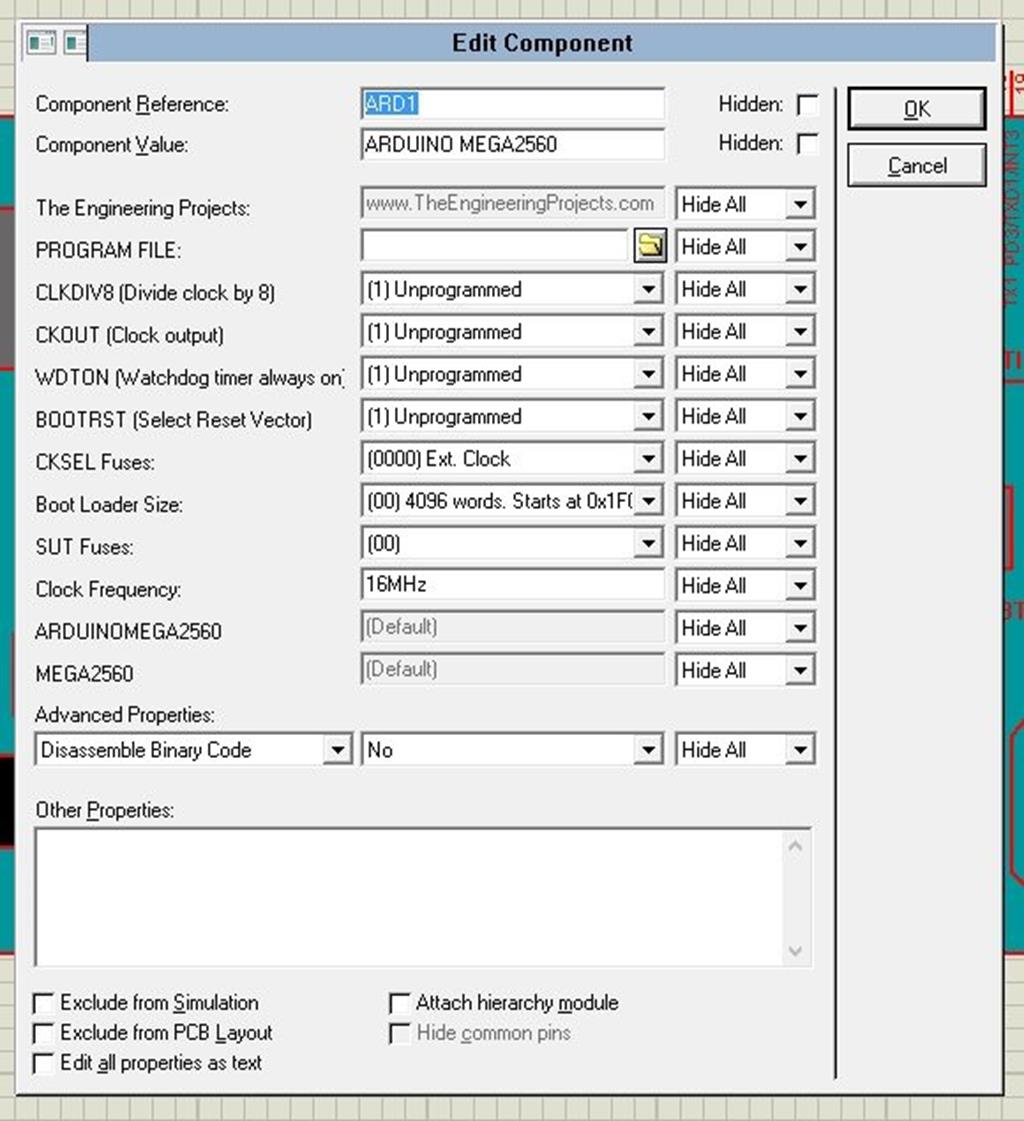 Arduino Mega 2560 Library for Proteus - The Engineering Projects