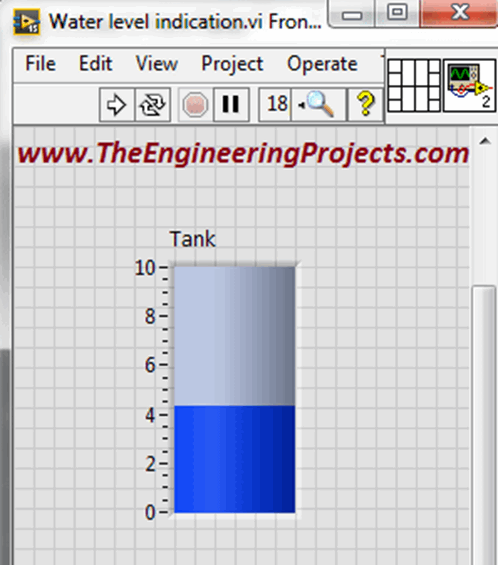 Water Level Detector in LabVIEW The Engineering Projects