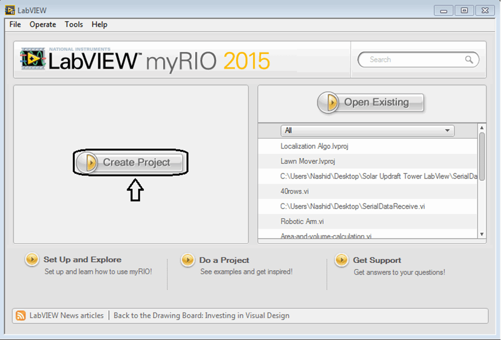 Creating First Program with myRIO - The Engineering Projects