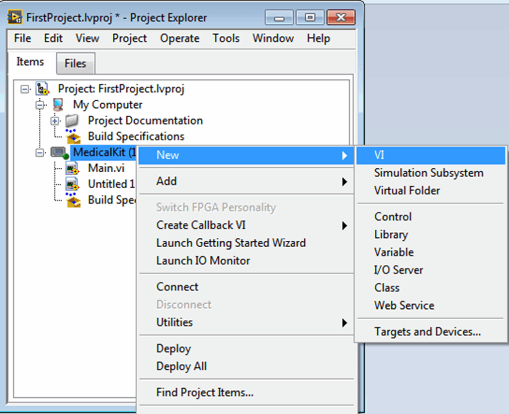 Creating First Program with myRIO - The Engineering Projects