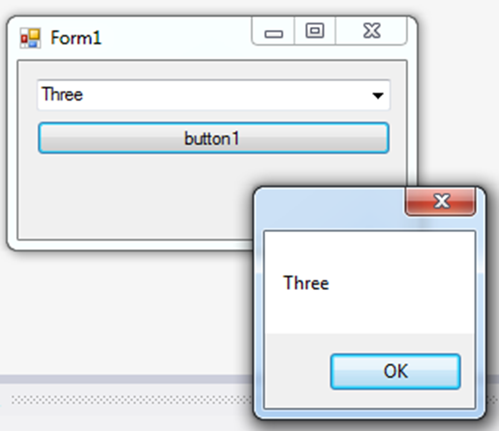 Windows forms c combobox