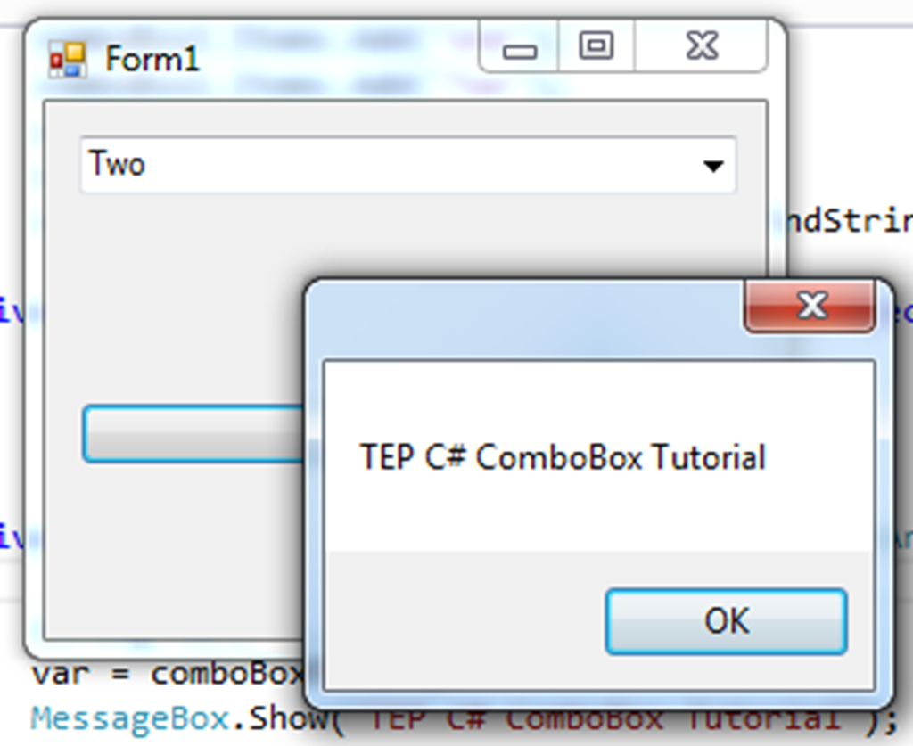 C ComboBox Control The Engineering Projects