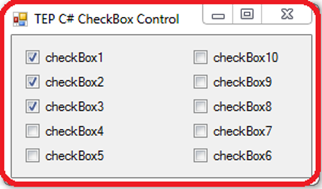 C# CheckBox Control - The Engineering Projects