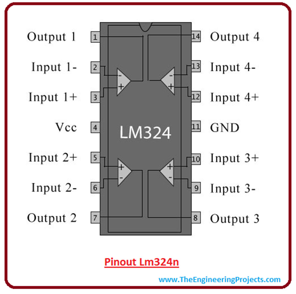 Микросхема lm324n схема включения