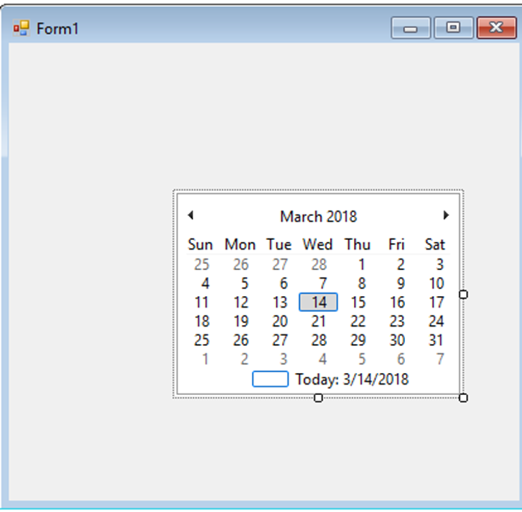 C MonthCalendar Control The Engineering Projects