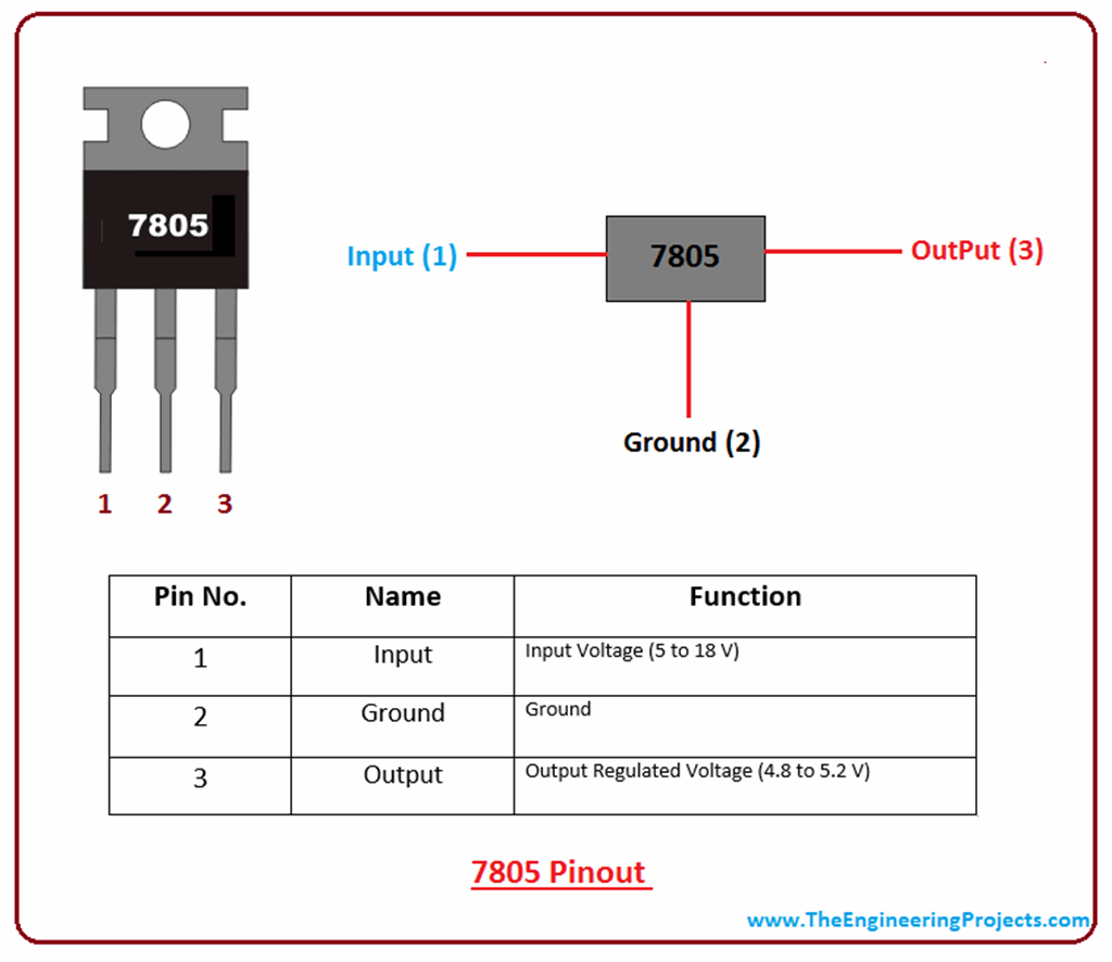 Типовая схема включения lm7805