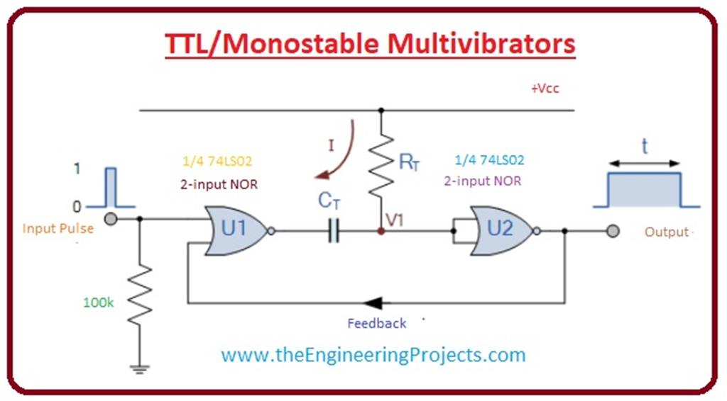 What is Monostable Multivibrator - The Engineering Projects