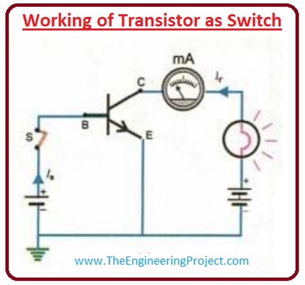 experiment on transistor as a switch