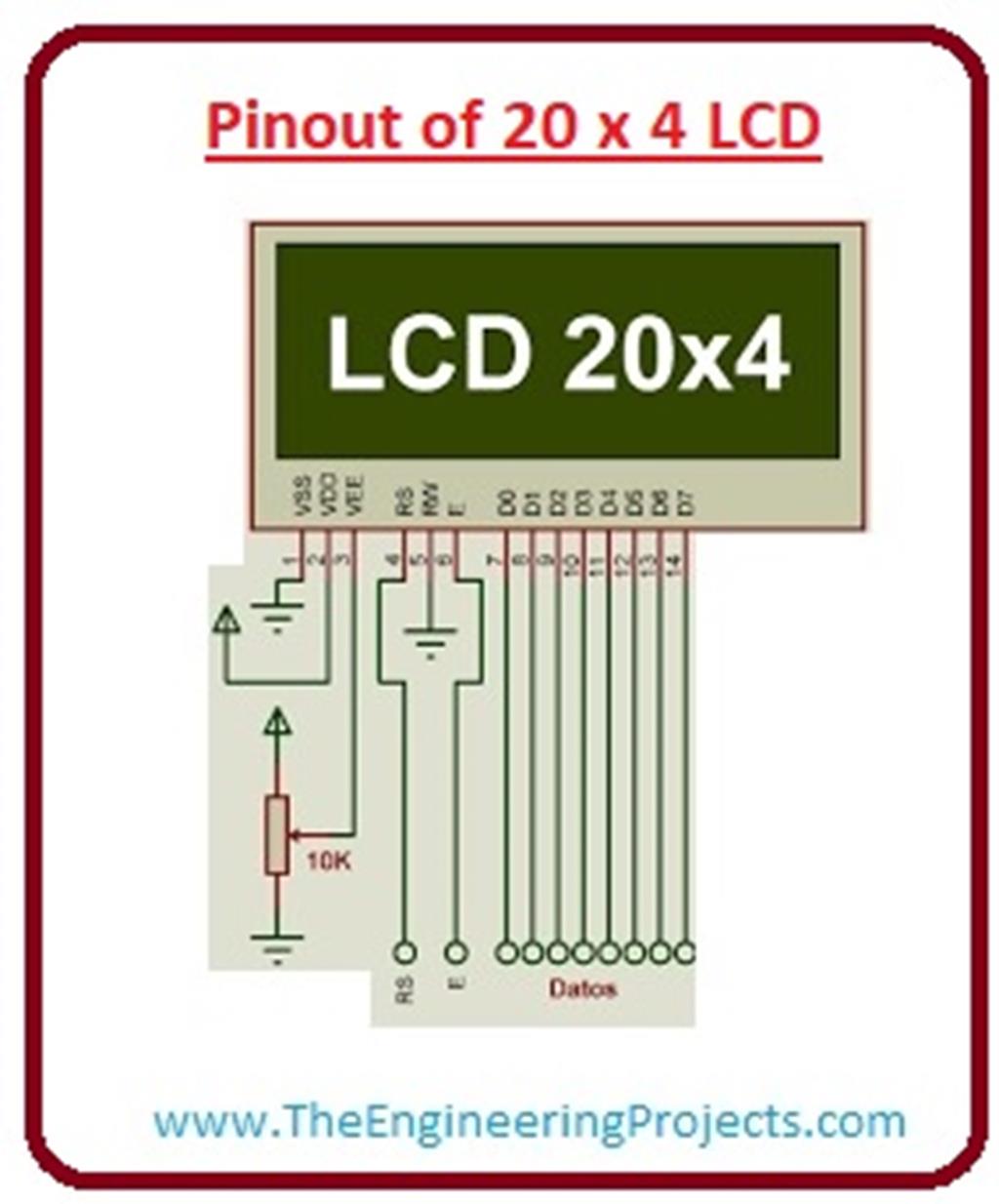 Introduction to LCD 20x4 - The Engineering Projects