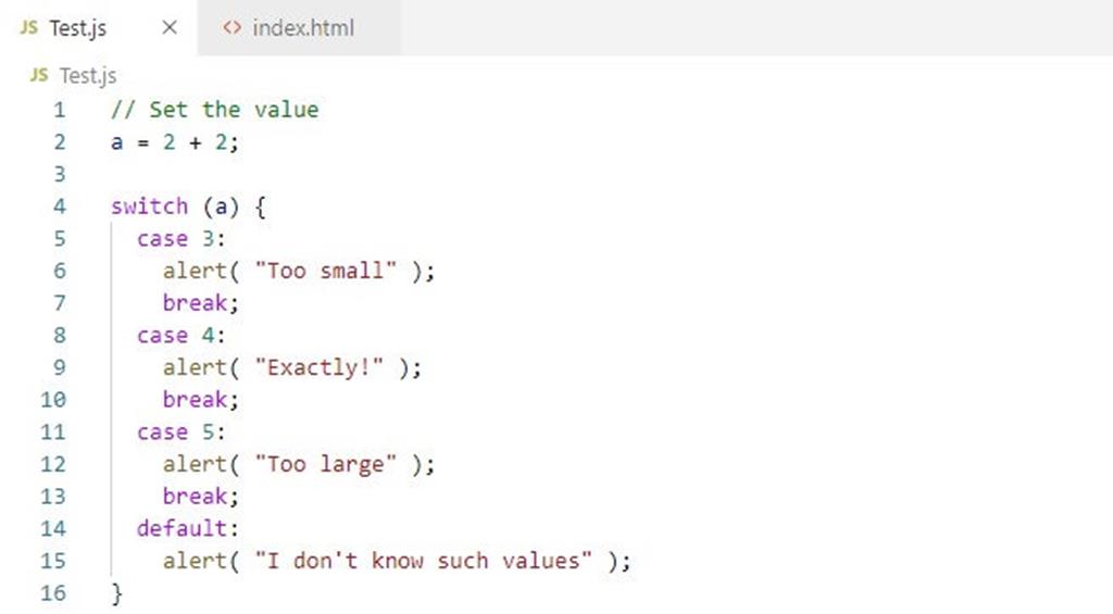 Switch Statement in JavaScript - The Engineering Projects
