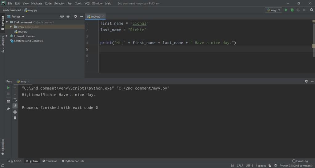 How to use String in Python - The Engineering Projects