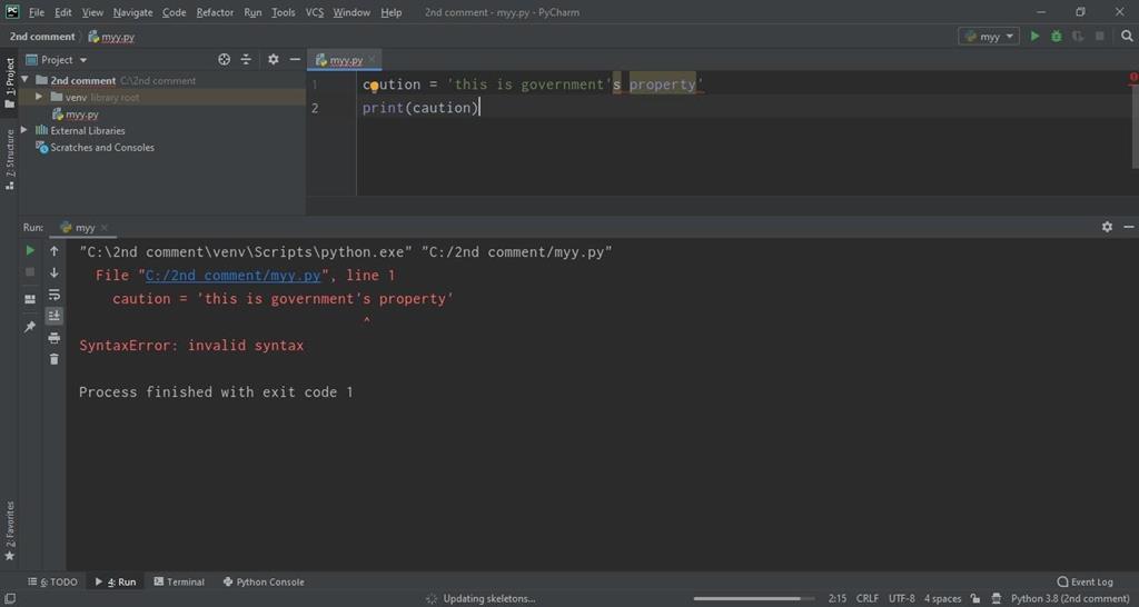 How to use String in Python - The Engineering Projects