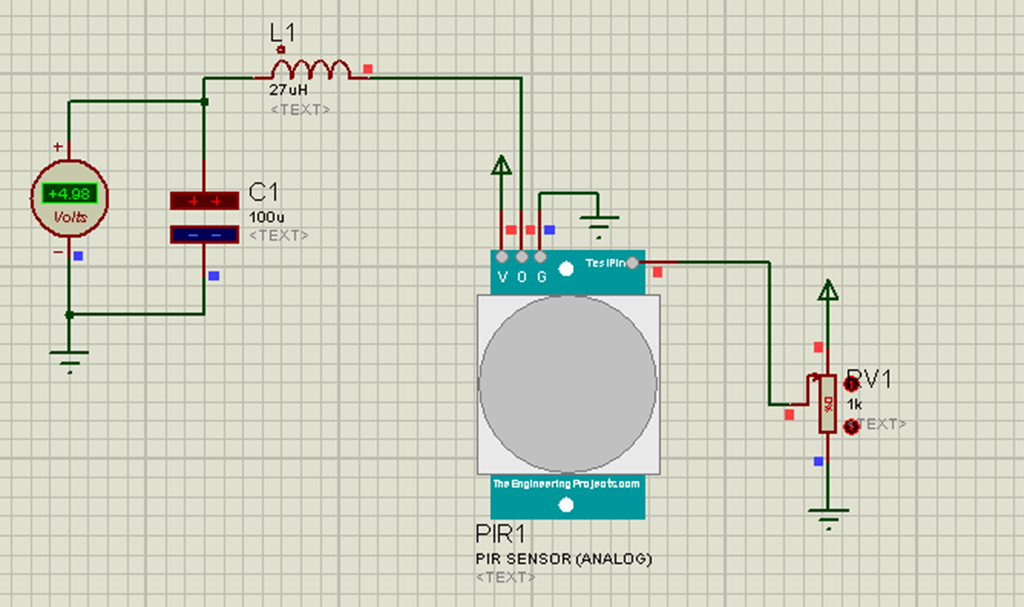 Analog Pir Sensor Library For Proteus V2 0 The Engineering Projects