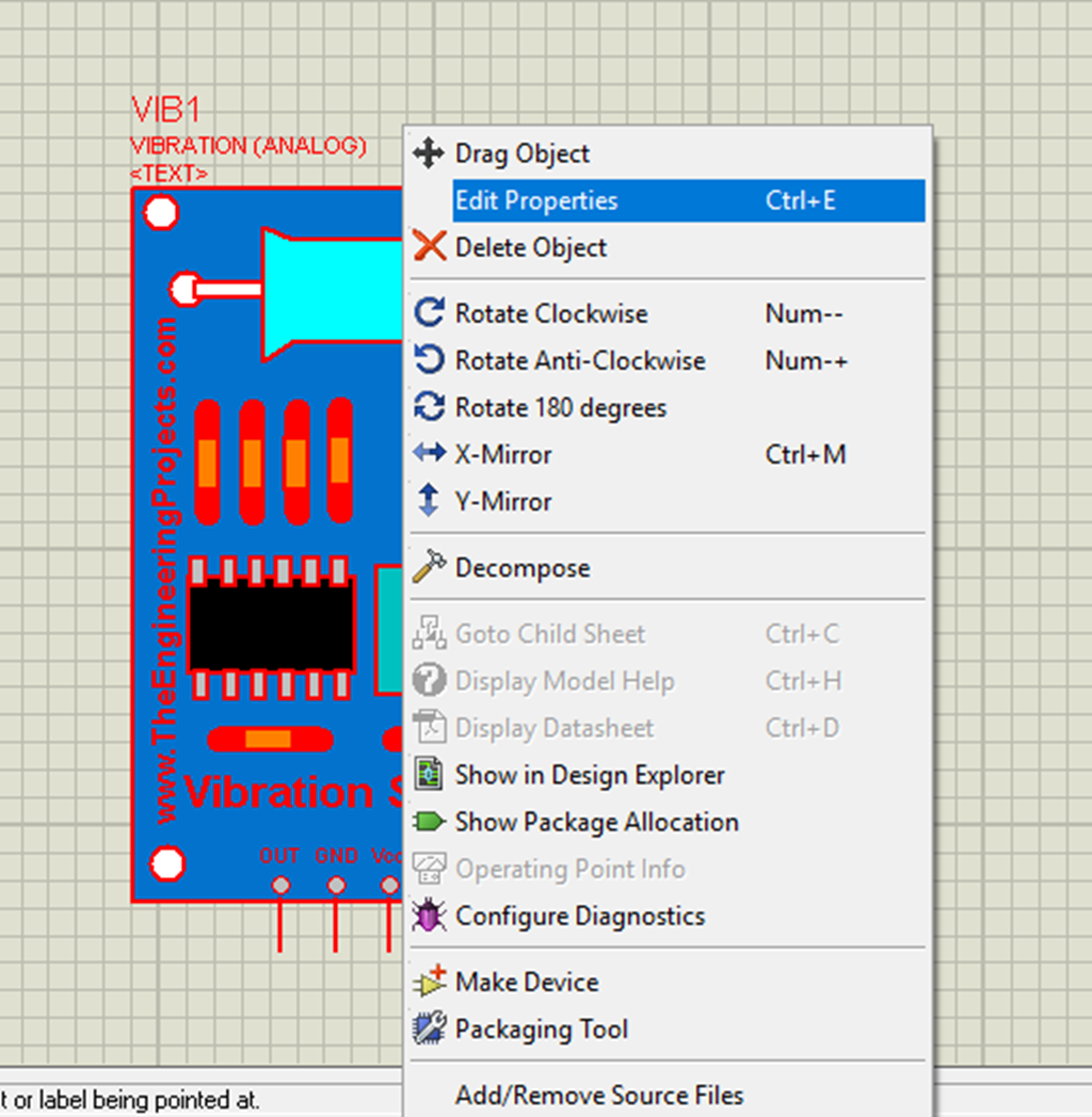 Analog Vibration Sensor Library for Proteus The Engineering Projects