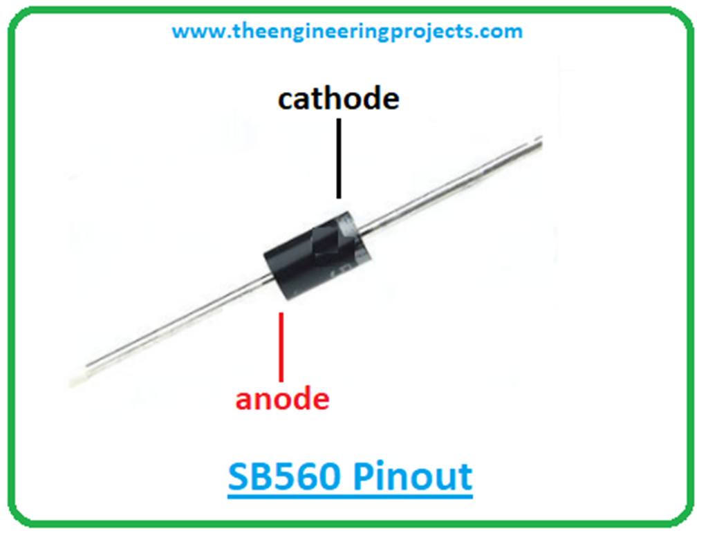 SB560 Schottky Diode Datasheet, Pinout, Features & Applications The