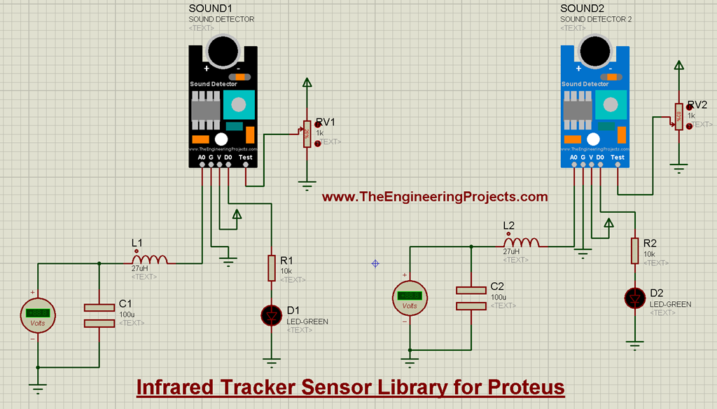 Sound Detector Library For Proteus V20 The Engineering Projects 0174