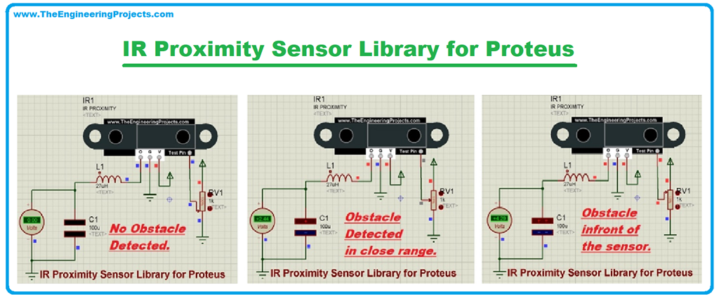 ir obstacle sensor proteus library