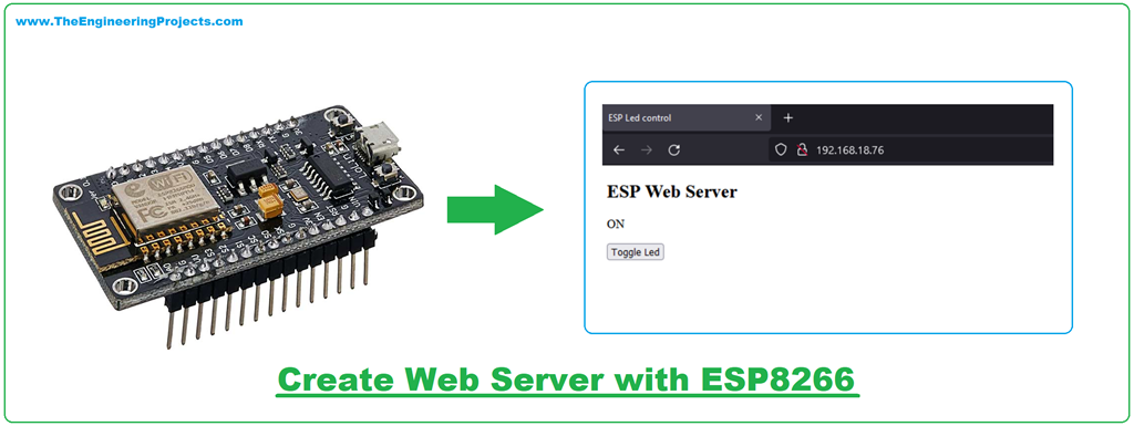 Create Web Server with ESP8266 - The Engineering Projects