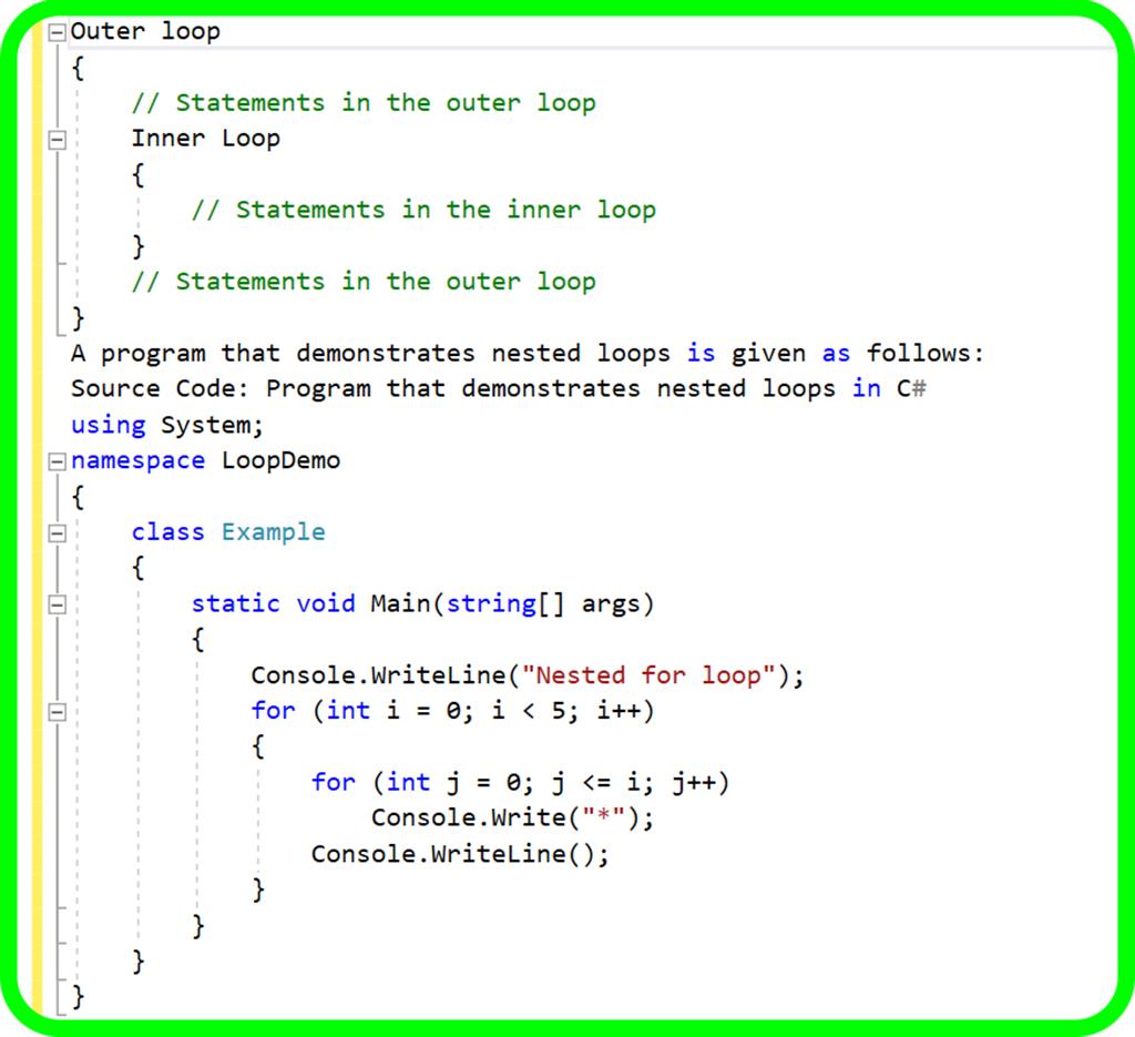 Loops and Arrays in C# - The Engineering Projects