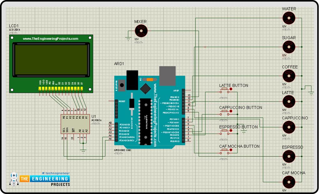 Smart Coffee Vending Machine Using Arduino - The Engineering Projects