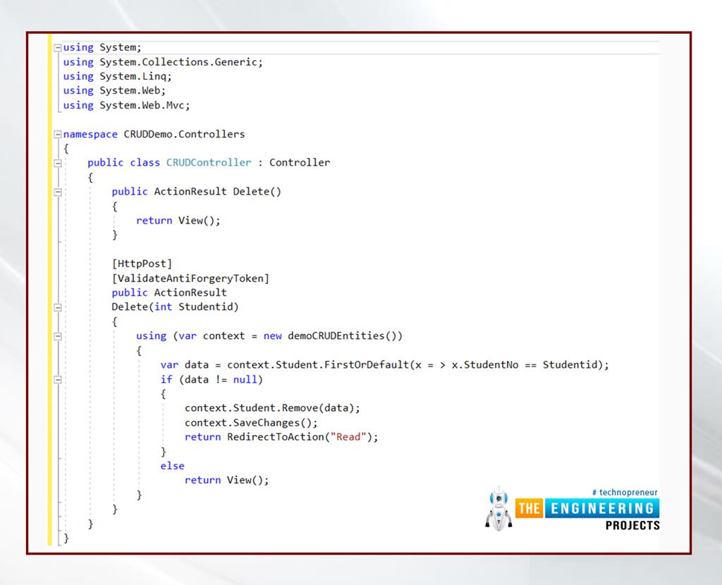 Databases And CRUD Operations In C# - The Engineering Projects