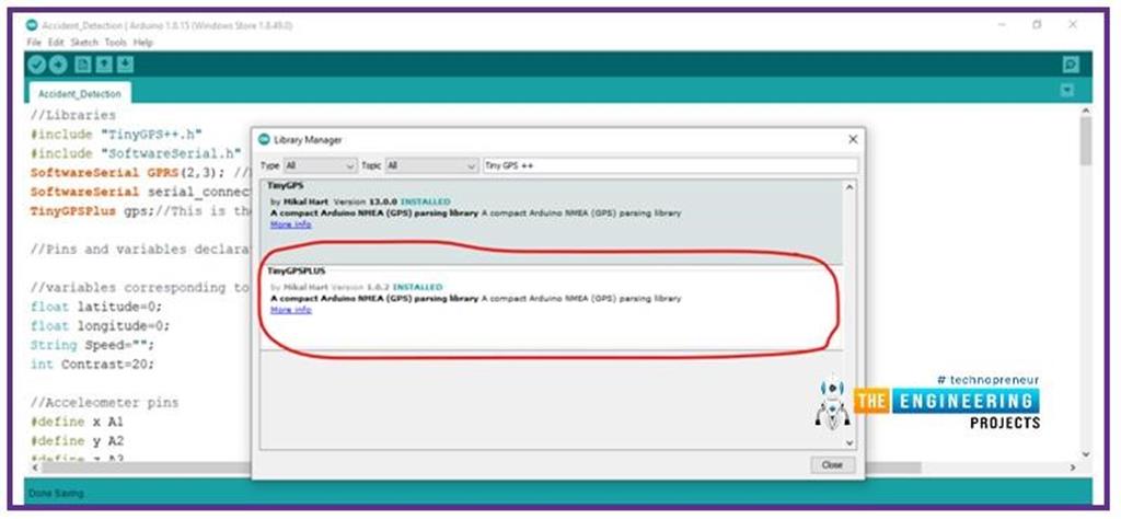 Accident Detection System using Arduino - The Engineering Projects