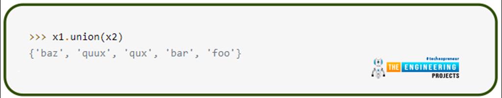 How to use Sets in Python? - The Engineering Projects