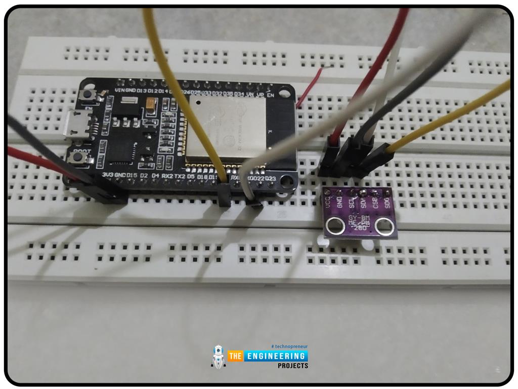 Esp Bmp Sensor Interfacing With Thingspeak Webserver The