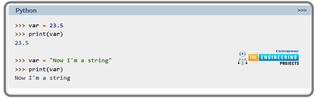 How to use Variables in Python? - The Engineering Projects