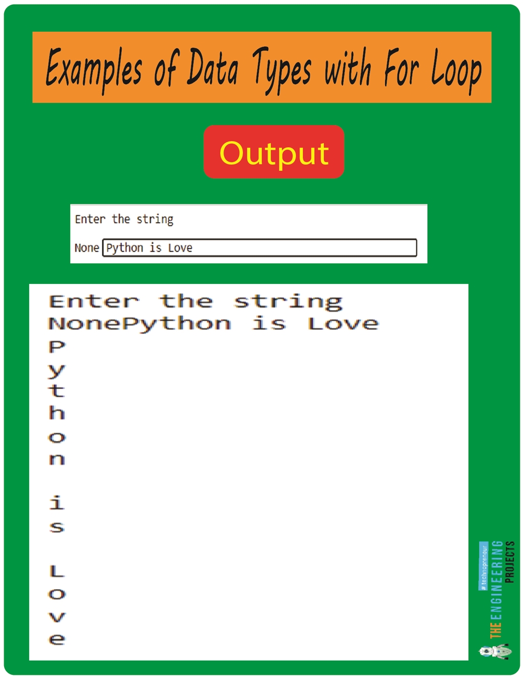 For Loop with Examples in Python - The Engineering Projects