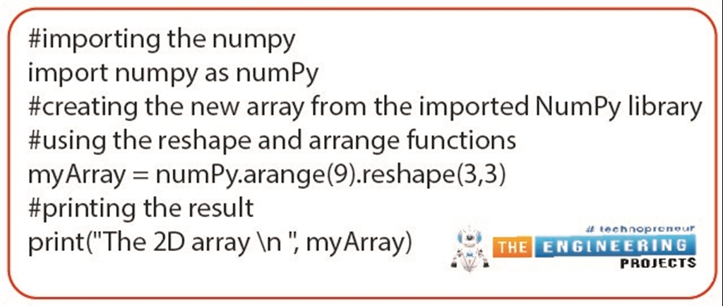 Installation And Functions Of NumPy In Python - The Engineering Projects