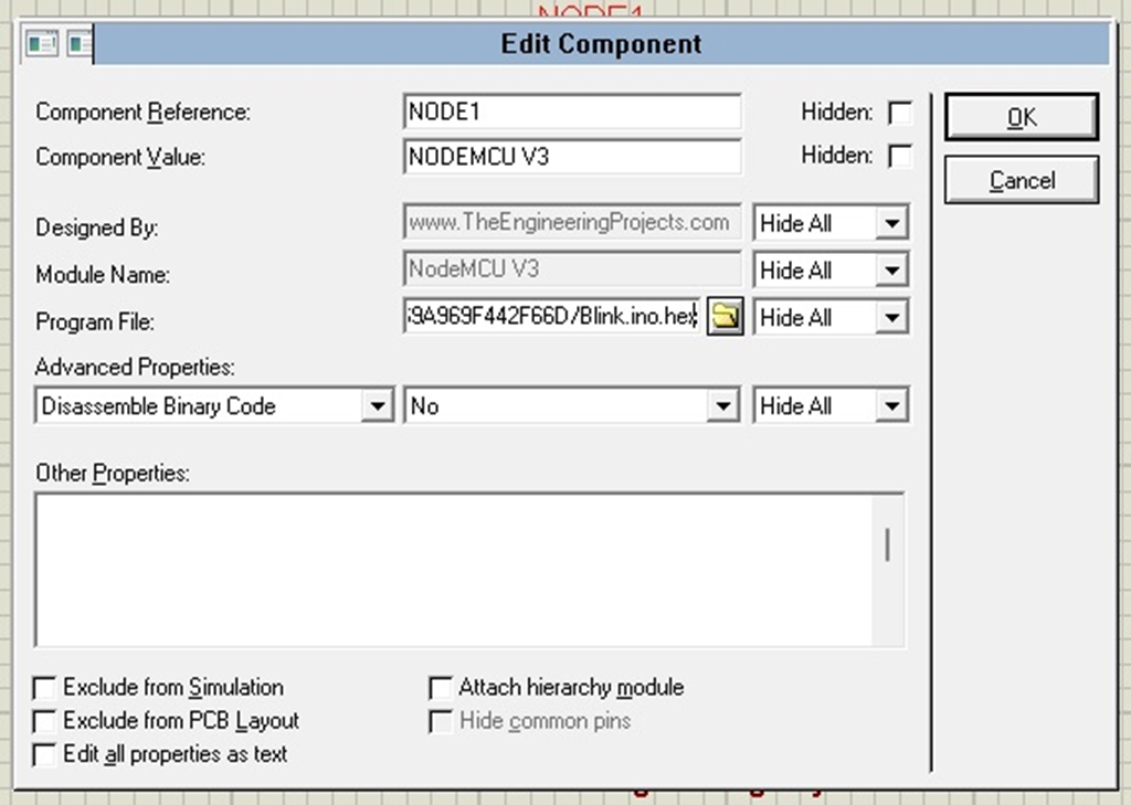 Nodemcu library for proteus the engineering projects