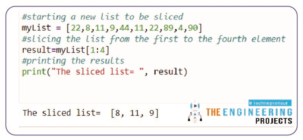 Slicing of Sequences in Python - The Engineering Projects
