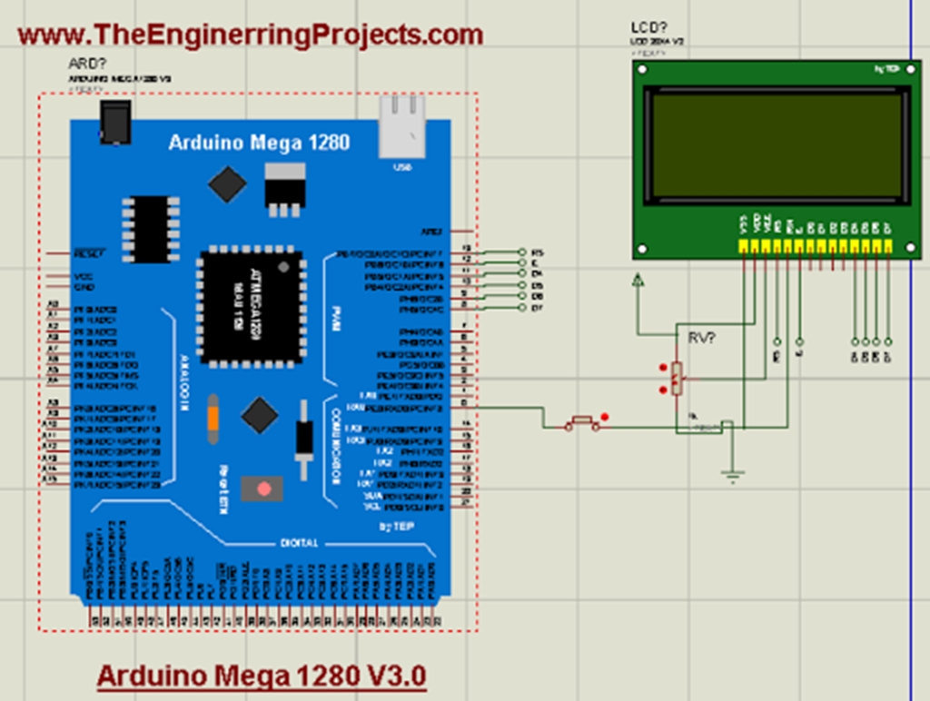 Arduino Mega 1280 Library for Proteus V3.0 - The Engineering Projects