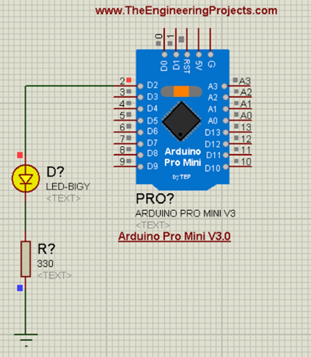 Arduino Pro Mini Library for Proteus V3.0 - The Engineering Projects