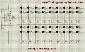 Multiple LED Flasher Project using 555 Timer in Proteus ISIS - The ...