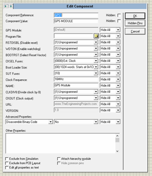 GPS Library for Proteus - The Engineering Projects