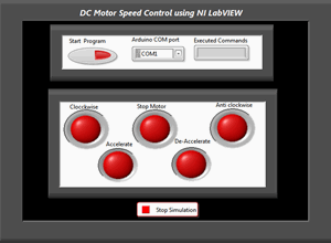 Dc Motor speed control using NI LabVIEW, DC motor speed control in LabVIEW, DC motor speed control via NI LabVIEW, How to control speed of the DC motor in LabVIEW, NI LabVIEW to control the speed of the DC motor