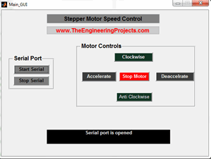 Stepper motor speed control using matlab, stepper motor speed control in matlab, Matlab to control the stepper motor speed, How to control speed of the stepper motor using Matlab, Stepper motor speed control with Matlab