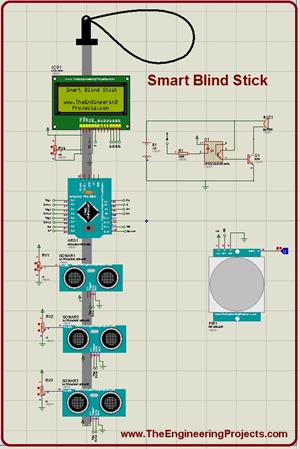 Smart Blind Stick, smart blind stick arduino, blind stick arduino, arduino blind stick