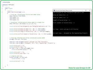 How to use Arrays in C# ??? - The Engineering Projects